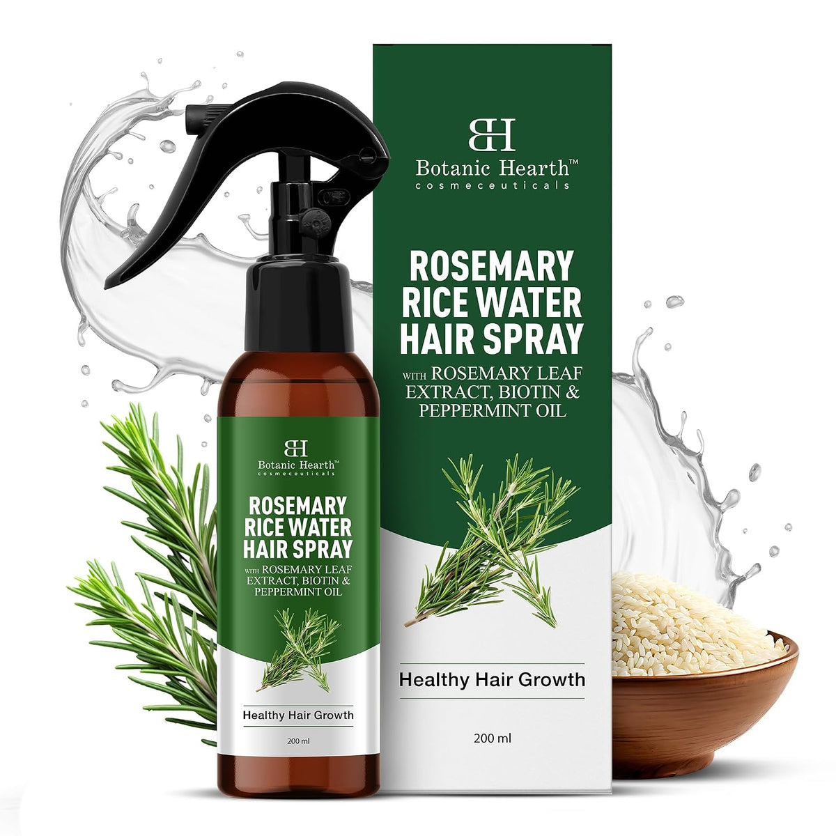 Rosemary Rice Water Spray for Hair