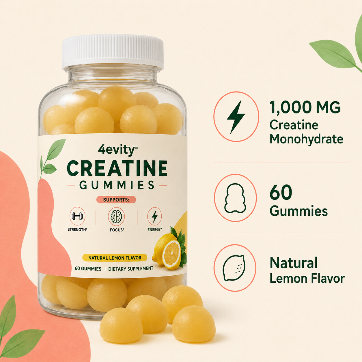 Lemon Creatine Gummies
