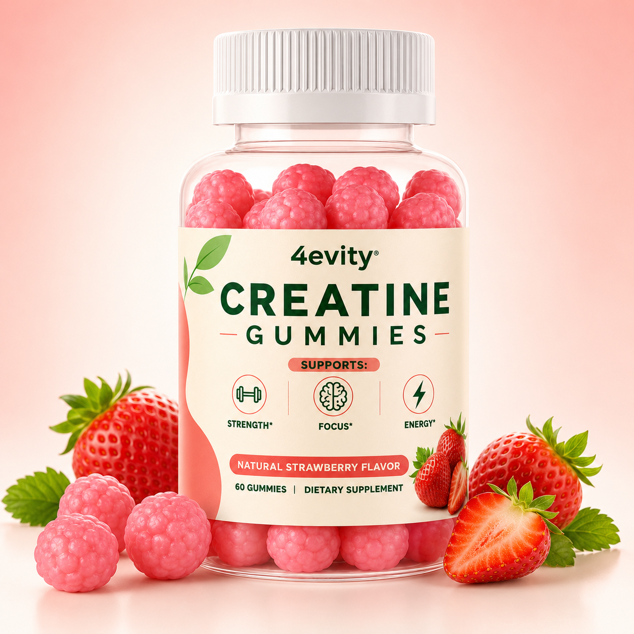 Strawberry 4evity Creatine Gummy