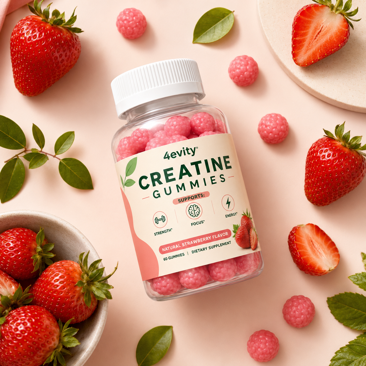Strawberry 4evity Creatine Gummy