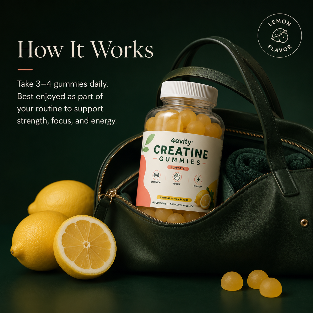 Lemon Creatine Gummies